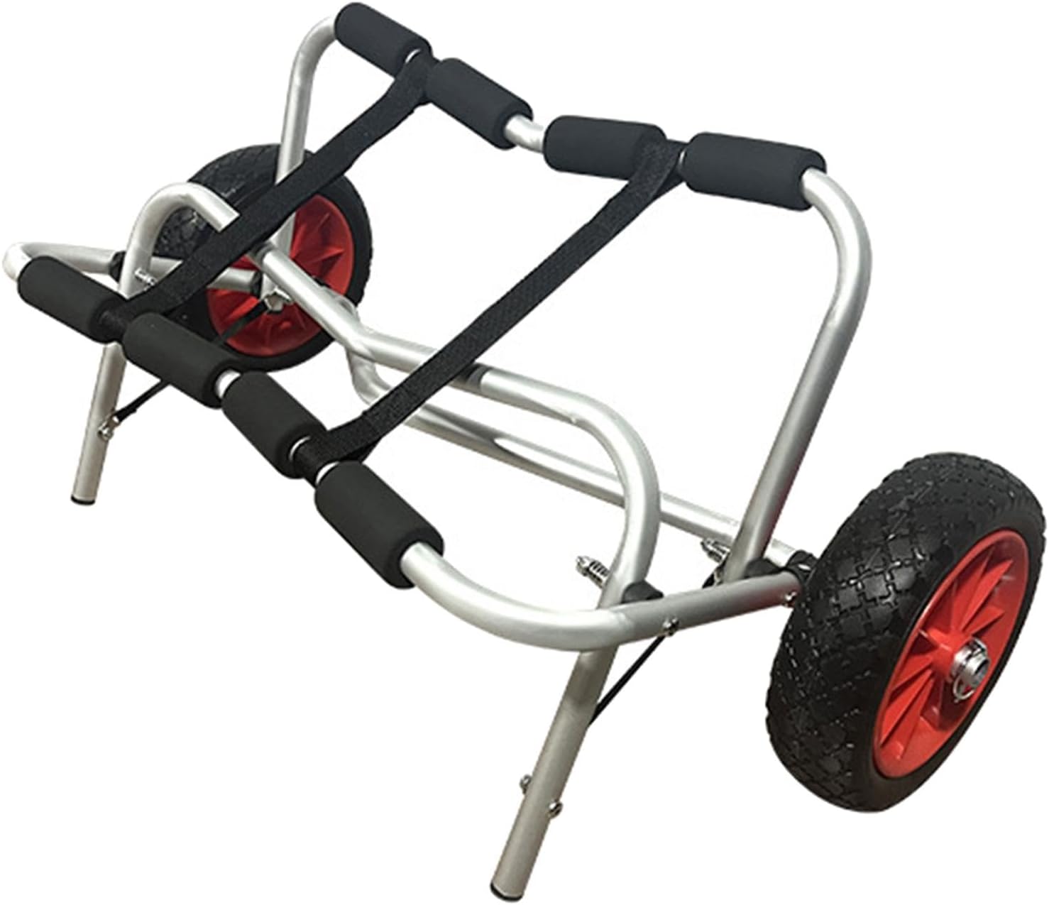 SM SunniMix Folding Kayak Trolley Canoe Cart Equipment Hardware Supplies Support Beach Wheels Transport Cart for Outdoor Activities
