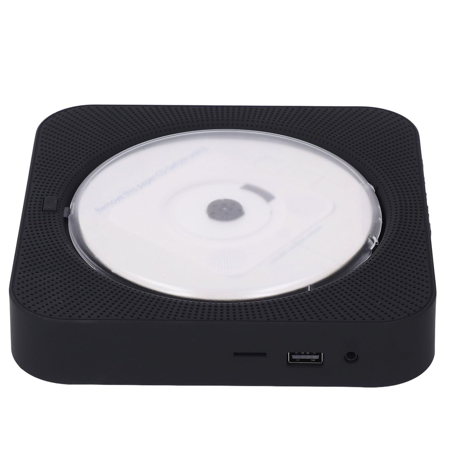 Generic Odtwarzacz CD z Głośnikami, Pilot do Montażu na ścianie Odtwarzacz CD Przenośny do Domu (BLACK)