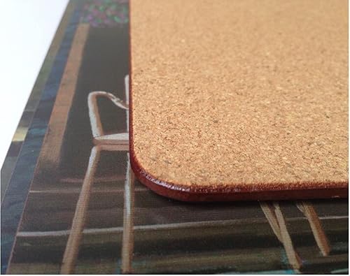 Miniatura 3 de Rural Restaurant Favors Decor - Posavasos de corcho, bonito mantel individual con diseño de pájaros, 2 unidades, 15.7 x 11.8 in (15.7 x 11.8