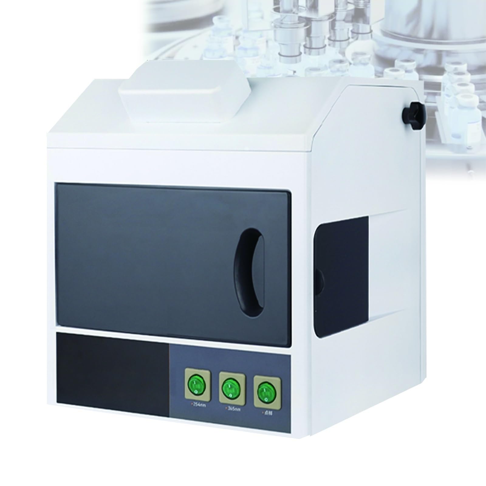 Analizador de ultravioletas UV Dark Box, análisis ultravioleta de laboratorio de tres usos, longitud de onda de 254 nm y 365 nm, con puerto de cámara integrado