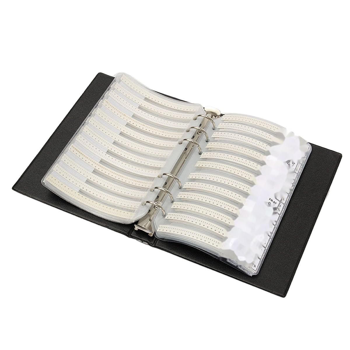Kit surtido de resistencias de chip SMT 0402 1% SMD SMT, 8500 unidades, libro de muestras de 170 valores