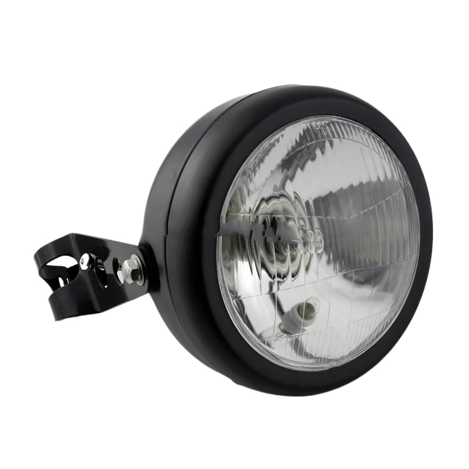 Faro Faro Anteriore Alogeno Da 35 W Con Griglia Metallica Retrò Per Moto Kit Maschera Staffa Gruppo Ottico Anteriore Moto(3)