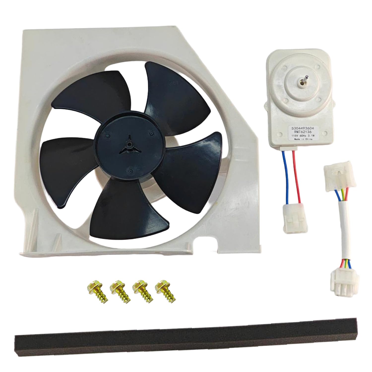 Photo 1 of 5303918774 Condenser Fan Motor, Compatible with Condenser Fan Motors for Kenmore, Frigidaire, and Crosley refrigerators, Part Numbers: 240334001, 240397101, 240525401, 241681101