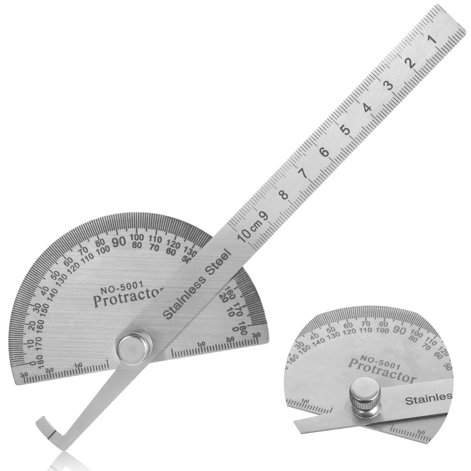 Styquenzer Stainless Steel Angle Protractor Miter Protractor - protractors | Mubboo