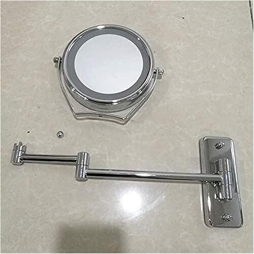 Miniatura 7 de AMHIL Bathroom Vanity Mirrors Illuminated Makeup Mirror Wall Mounted Makeup Mirror 7X Magnification 8'Two-Sided Swivel Extendable