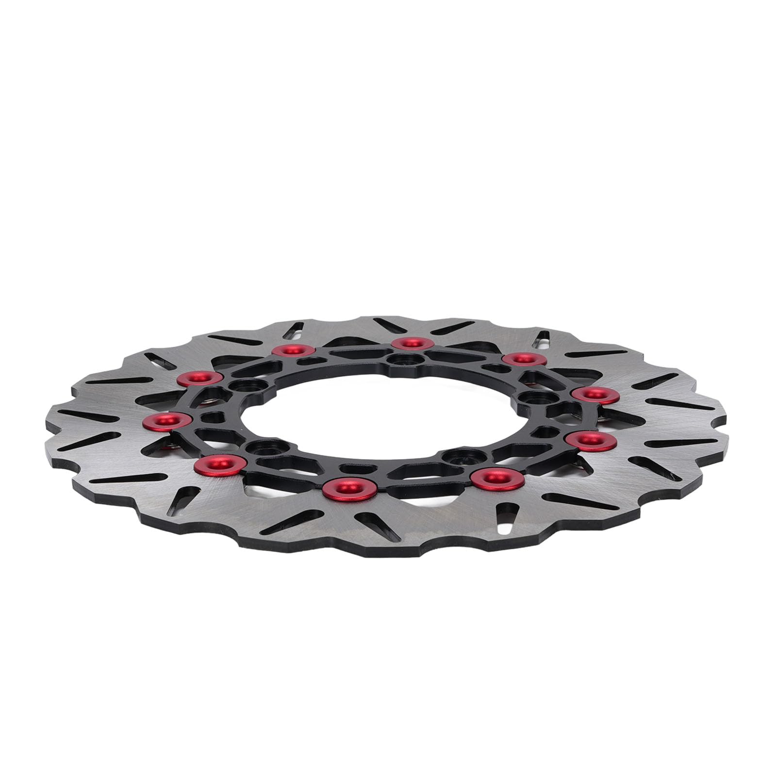 POENVFPO Rotore Disco Freno Ruota Anteriore da 300 Mm, Rotore Freno a Disco Anteriore in Acciaio Inossidabile con in Alluminio CNC, Design con Scanalatura Flottante, Dissipazione del Calore, per