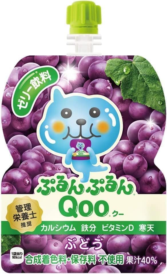Amazon.co.jp: ぷるんぷるんQoo ぶどう味3個 みかん味2個 人気2種
