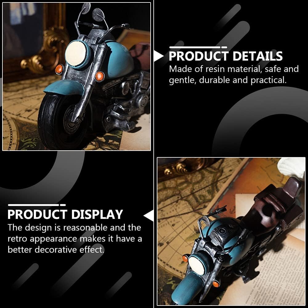 Motorbike Model Ornament Desktop Crafts Ornament Simulation Motorbike Decor Tabletop Decoration