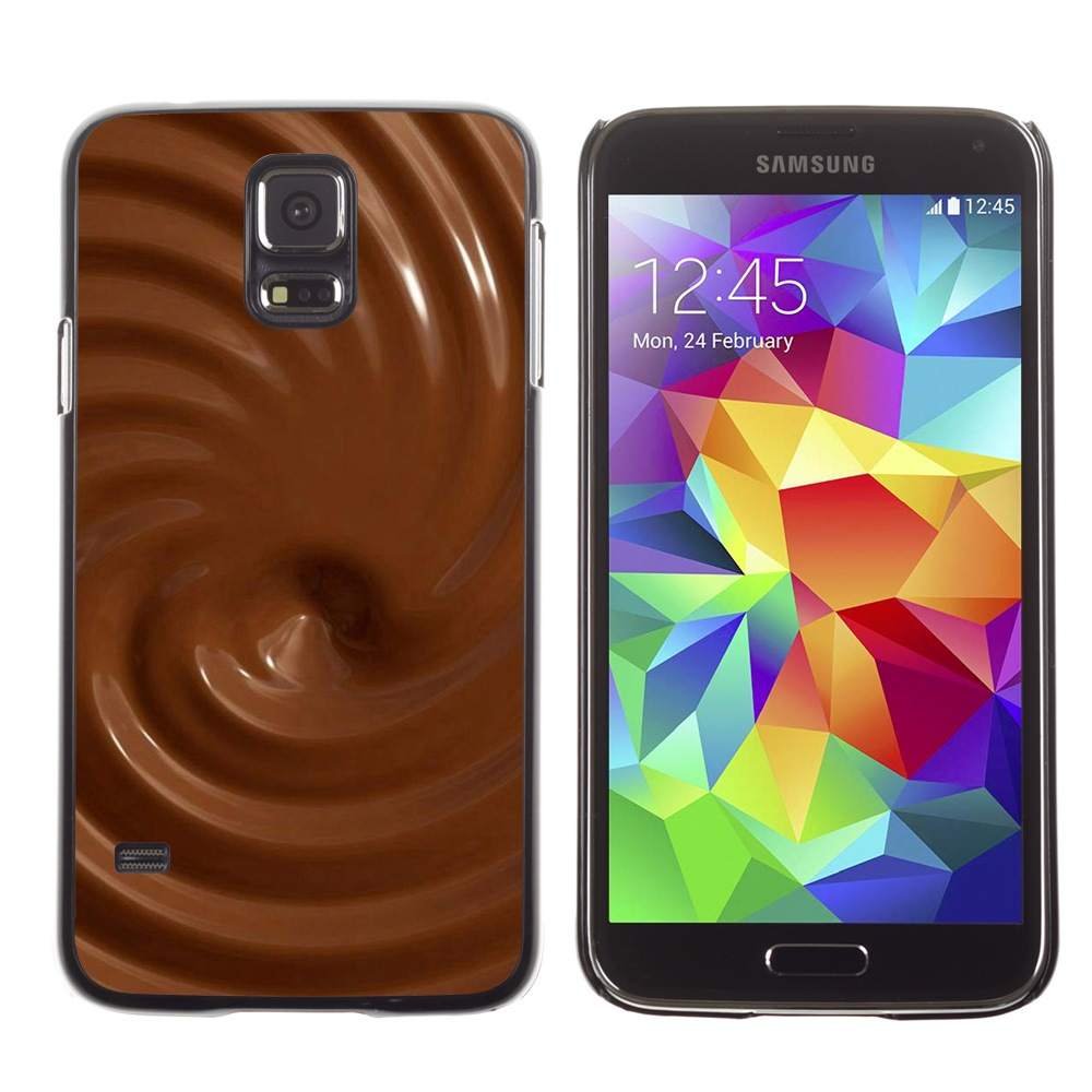 GIFT CHOICE / Slim Hard Protective Case SmartPhone Shell Cell Phone Cover for Samsung Galaxy S5 // Chocolate Textures //