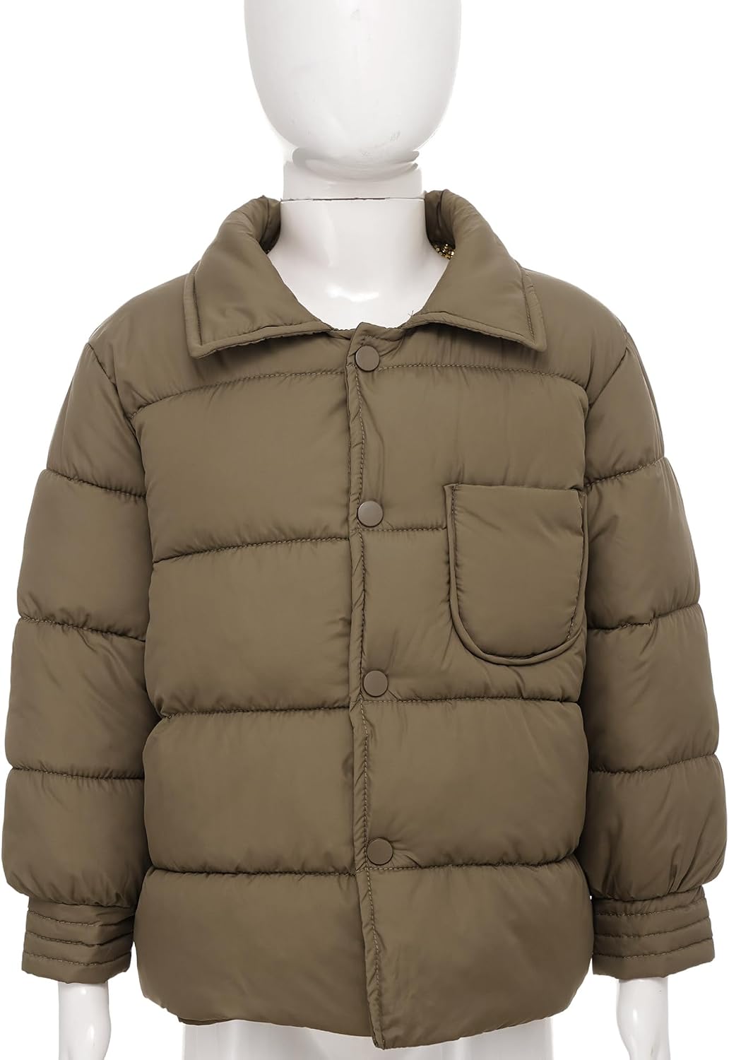 Freebily Kids Girls Boys Packable Bubble Coat Lightweight Winter Warm Down Puffer Jacket Down Coat Snowsuit Outerwear