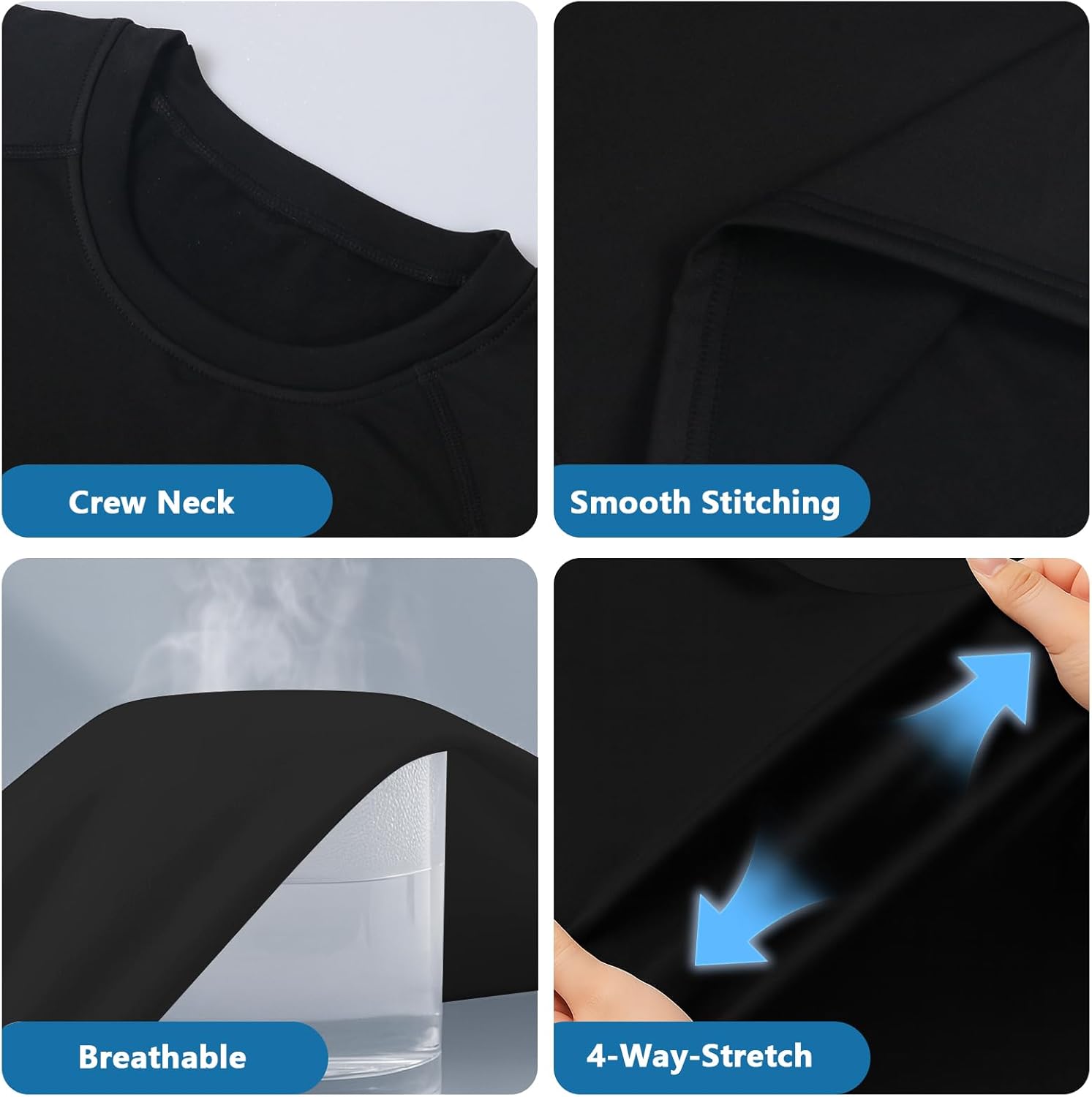 HYCOPROT Boys Compression Thermal Shirt Long Sleeve Youth Fleece Baselayer Kids Athletic Football Baseball Soccer Undershirt - Image 7