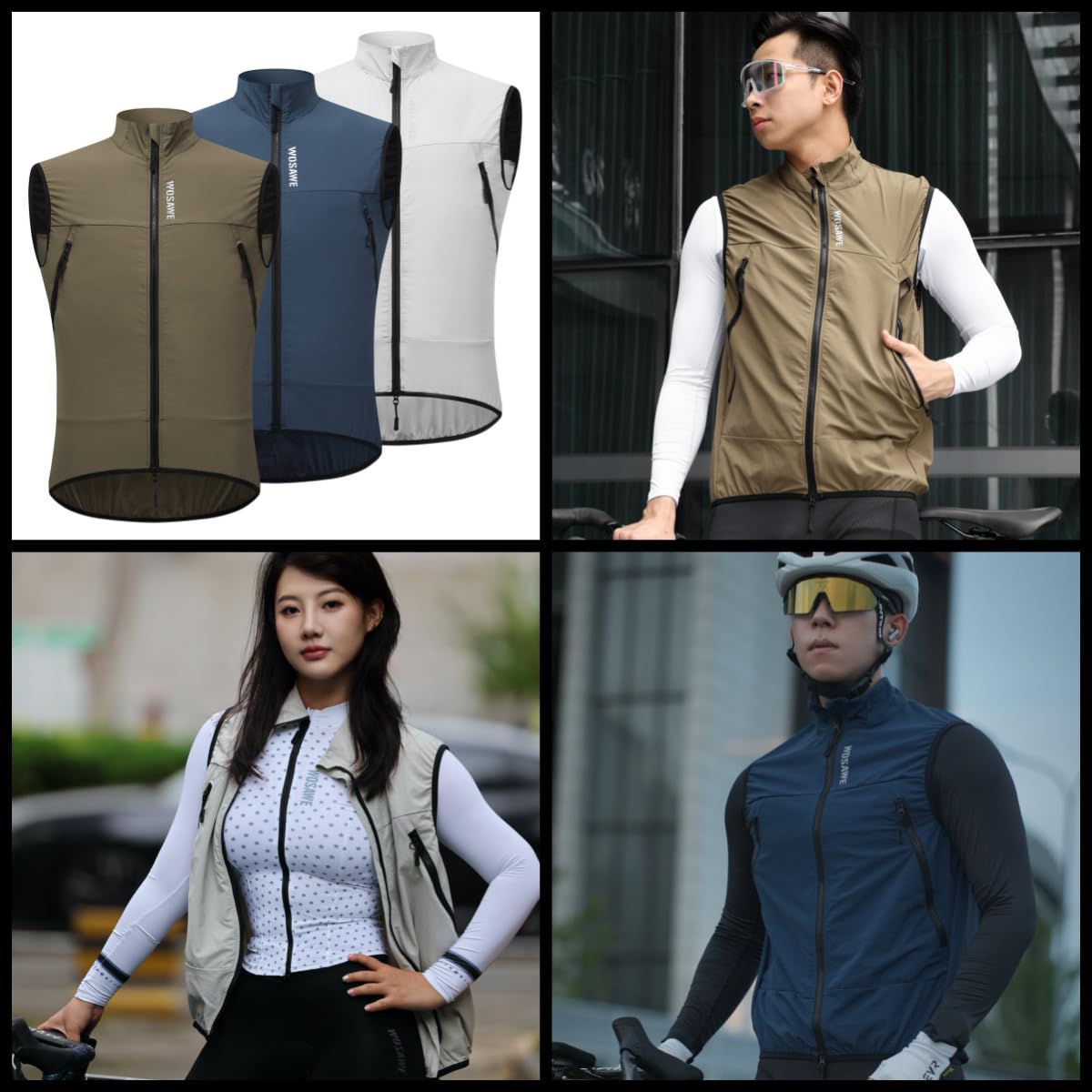 Reflectante Softshell Chaleco De Ciclismo, Hombres Mujeres Impermeable Verano Correr Chaleco De Ciclismo Ligero Sin Mangas, Transpirable Cortavientos Chaleco Deportivo Para Correr