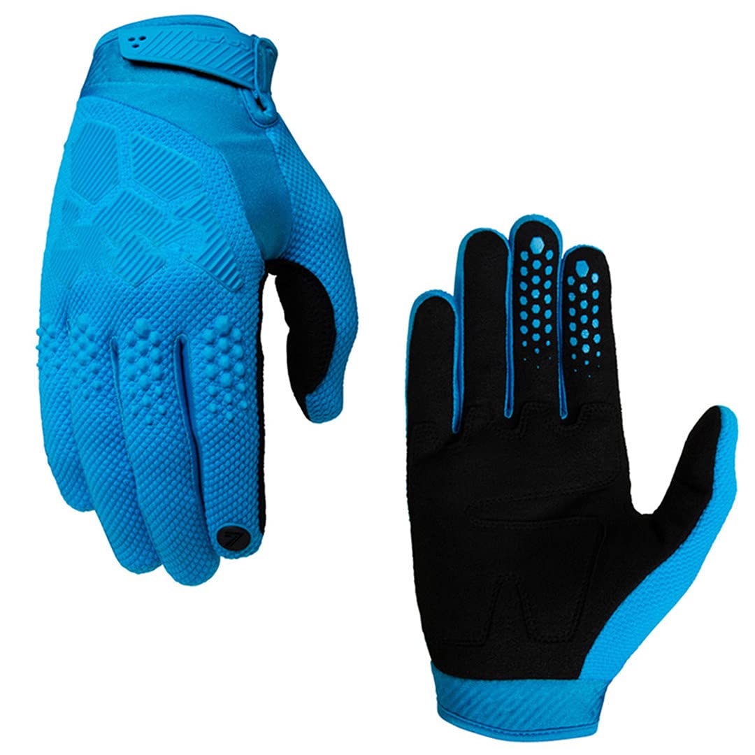 Guantes de Moto, Guantes de Bicicleta de montaña, Guantes de Bicicleta Todoterreno, Guantes de Carreras de Motos (Color : Fluo Yellow, Size : XL)