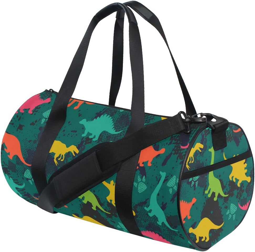 Naanle Golf Ball With American Flag Patriotic Usa Gym bag Sports Travel Duffle Bags for Men Women Boys Girls Kids