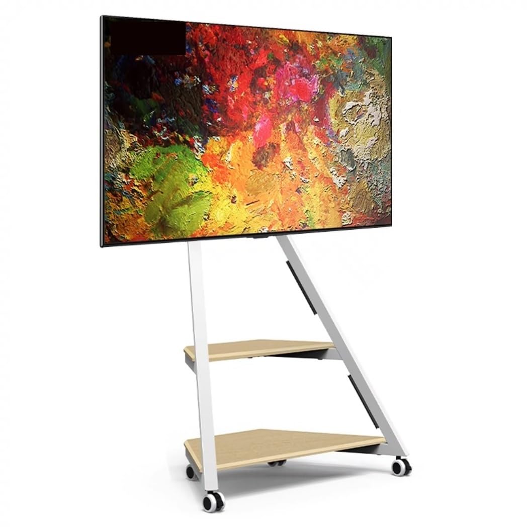 OLSKFUH Television Stands Tv Stand Tvstand Mobile Tv Stand For 32 To 65 Inch Tvs Floor Tv Cart Stand Height Adjustable Swivel Tv Rolling Stand With Storage Shelves Tv Bracket Tv,C-32