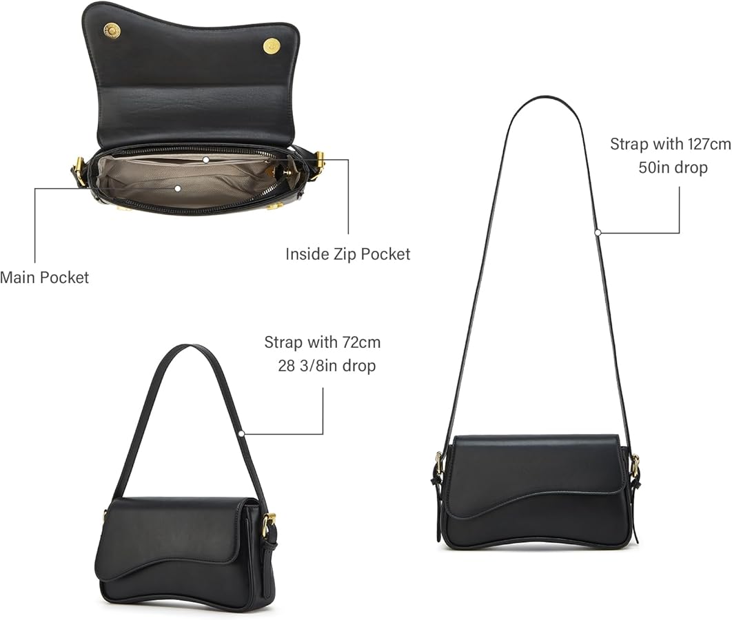 Amazon.com: Shoulder Bag for Women Y2K Trendy Purse Vegan Leather
