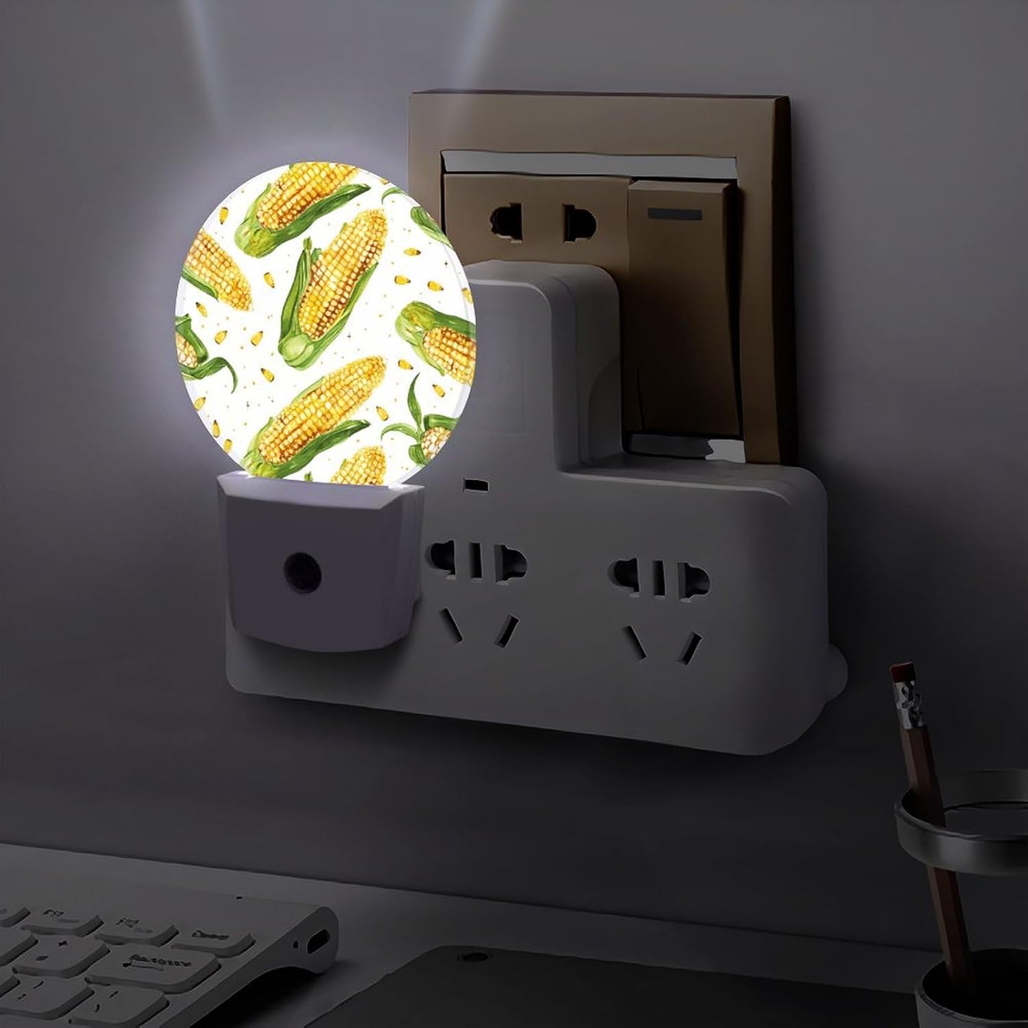 Cartoon Corn on The Cob Plug-in LED Nightlight Wall Night Light image 5