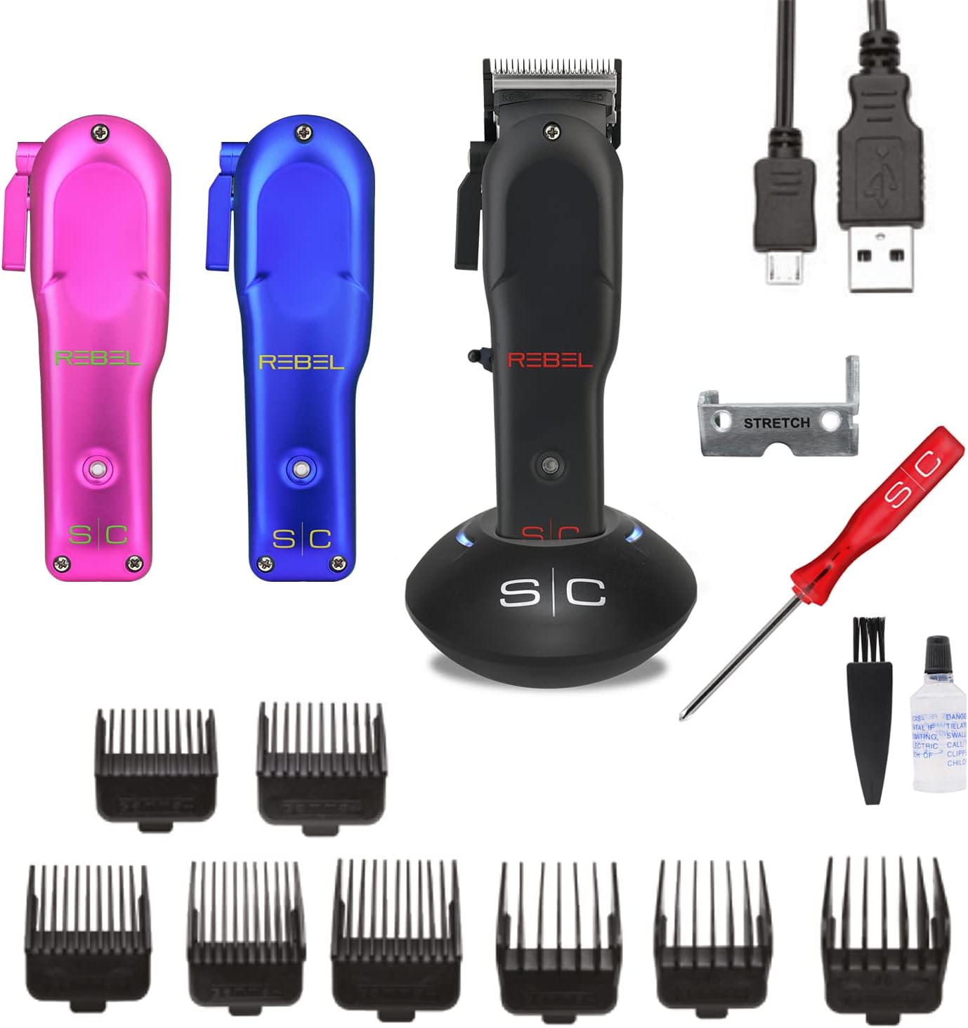 Profesjonalna Męska Maszynka do Strzyżenia Włosów Rebel Stylecraft