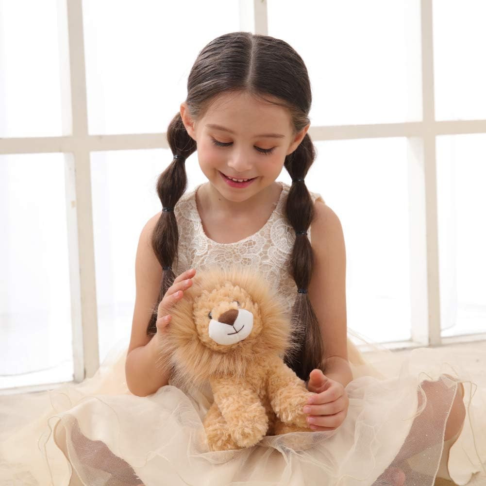 Apricot Lamb Toys Plush Yellow Plush Lion Stuffed Animal Soft Cuddly Perfect for Child (Yellow Lion, 8 Inches)