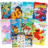 Bulk Board Book Set for Toddlers, Kids ~ 11 Pc Storybook Bundle with Sesame Street, Spiderman, Paw Patrol, Toy Story, and More (Board Book Collection)