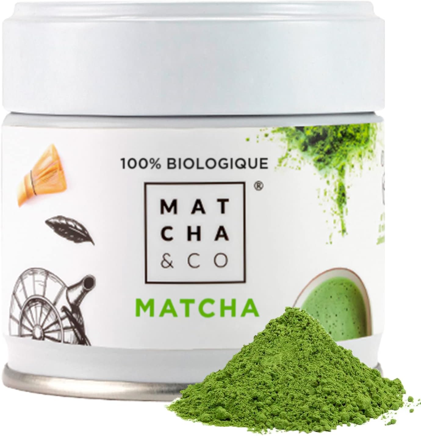 Matcha Qualité Cérémonielle Thé Matcha Bio Qualité Cérémonielle 30g - 100%  Naturel Japon - Matcha & CO Japonais France