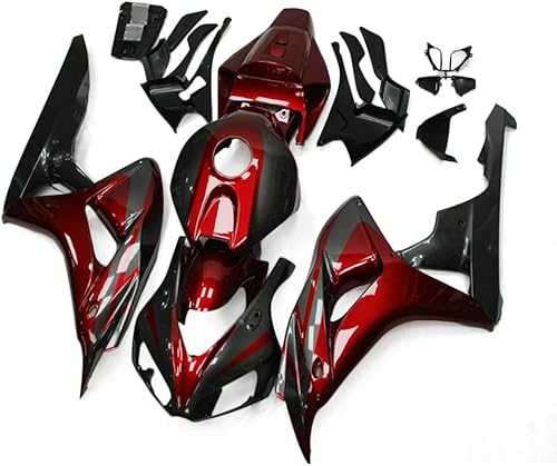 Miniatura 2 de Kit de carenado de inyección rojo y negro apto para Honda CBR1000RR 2006 2007 06 07 CBR 1000RR 2006-2007 CBR 1000 RR ABS Carrocería de carrocería de