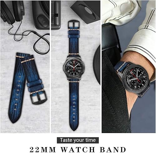 Miniatura 6 de MroTech Correa de reloj de 0.866 in, compatible con Samsung Galaxy Watch de 1.81 pulgadas SM-R800, Galaxy Watch 3 de 1.772 pulgadas, Gear S3