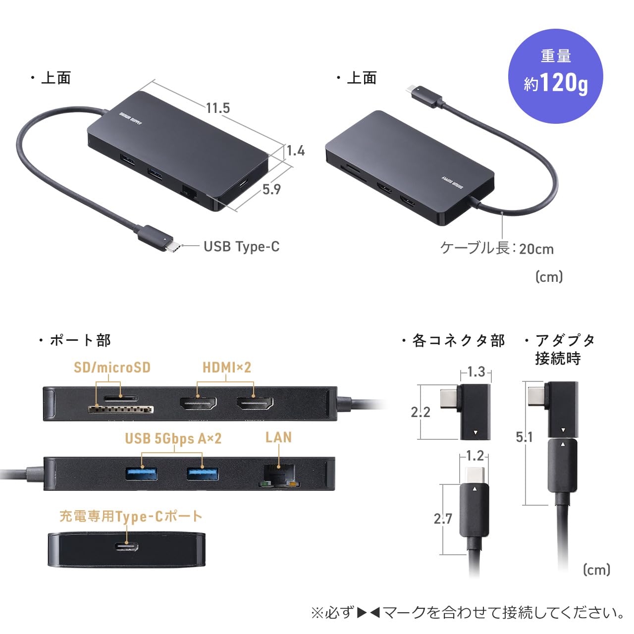 Amazon | イーサプライ ドッキングステーション HDMI2つ 2画面出力対応