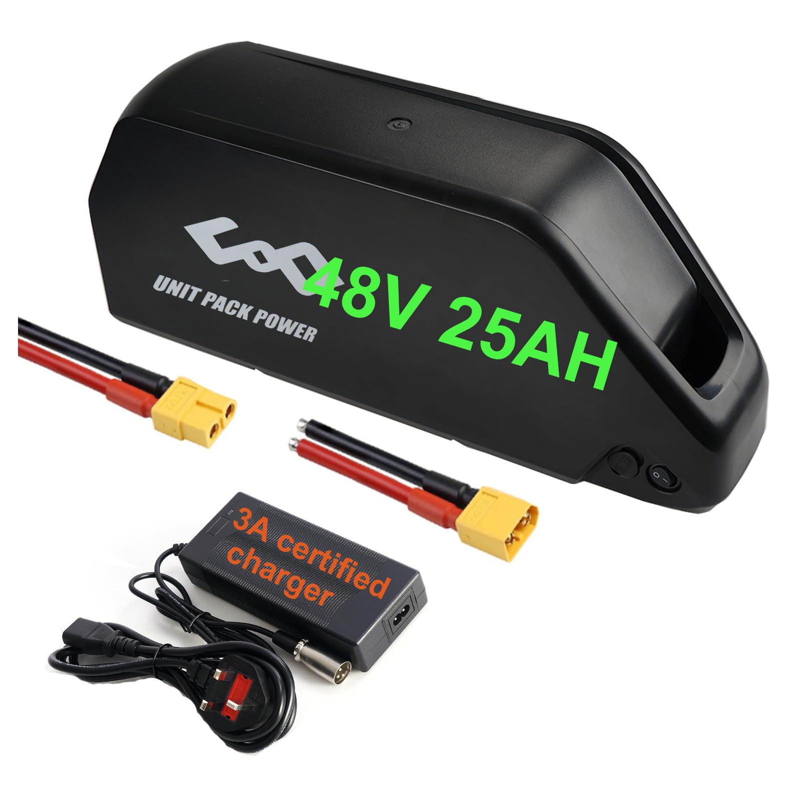 (UK Warehouse) Ebike battery 48V 25AH Lithium electric bike battery for 48V Max 1500W 1000W 750W 500W Motor, ba-fang, AW, Most Ebike conversion kit