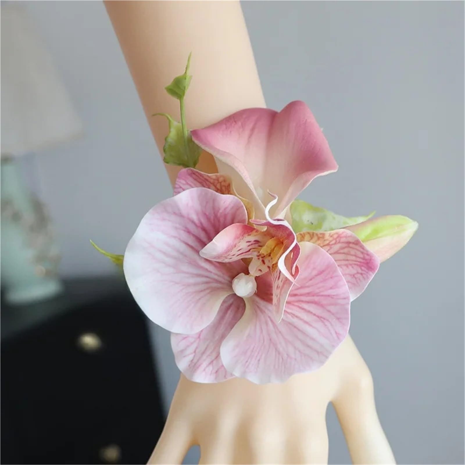 Ansteckblume BräUtigam Lilien-Orchideen-Hochzeits-Boutonniere for Trauzeugen, Brautjungfern und Bräute | Wrist flower