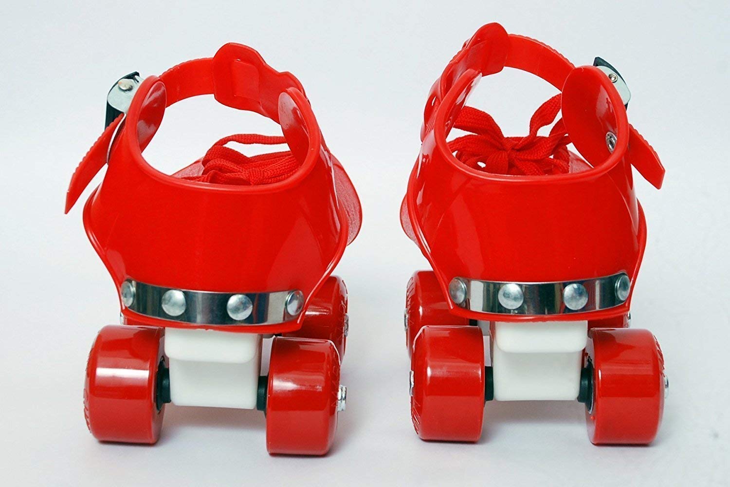 High Trusted® Latest Designed Inline Roller Skating with Adjustable Size and Front Break Toys for 4 Years+ Kids Skates Size 5-12 UK (RED) - Image 3 thumbnail