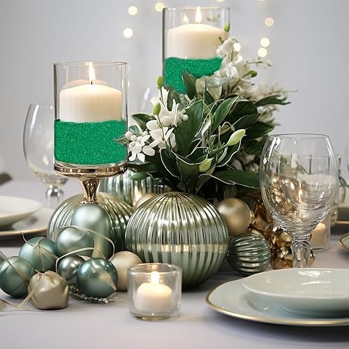 Miniatura 3 de HappyFiller Relleno de jarrón verde oscuro de 28 onzas para manualidades, decoración del hogar de Navidad, ceremonia de boda, decoración de fiesta,