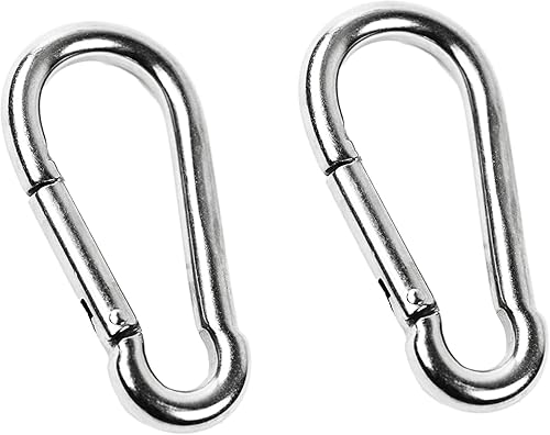 Vista 23 de MARINE CITY Carabiner Clip Snap Hook 316 Stainless Steel Clips Ideal for Fishing Boating Sailing & Camping