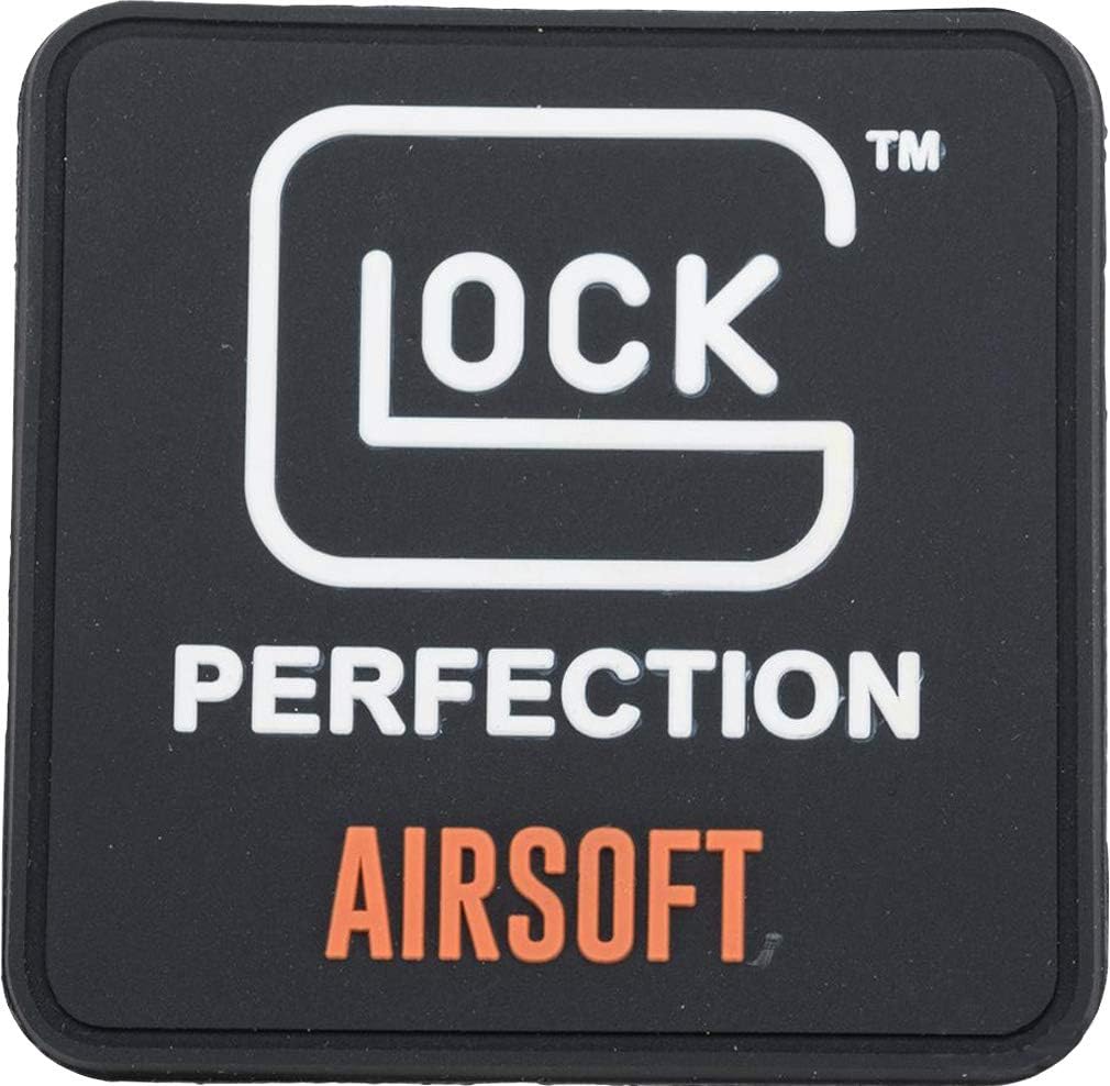 Elite Force Airsoft Guns and Airsoft Gear PVC Patch Glock Patch (Black/Orange) One Size