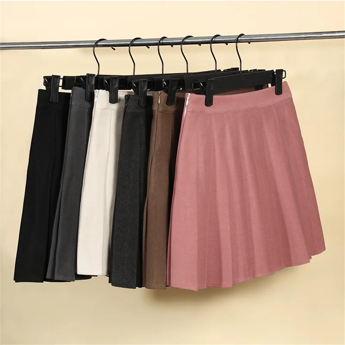 Gonne da Donna con Pantaloncini Mini Gonna A Pieghe A Trapezio