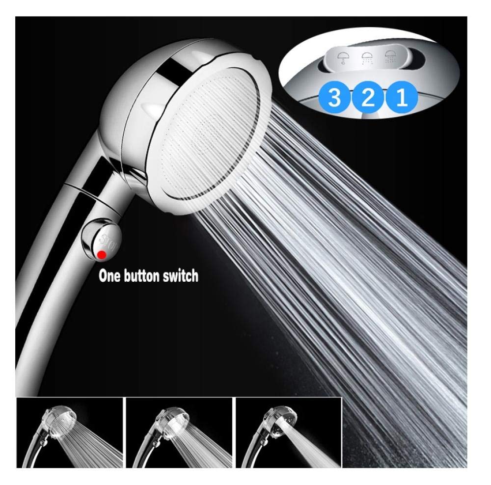 Vueinrg Pommeau de Douche, Douchette Douche Salle de Bain avec 3 Fonctions de Mode Eau Douchette