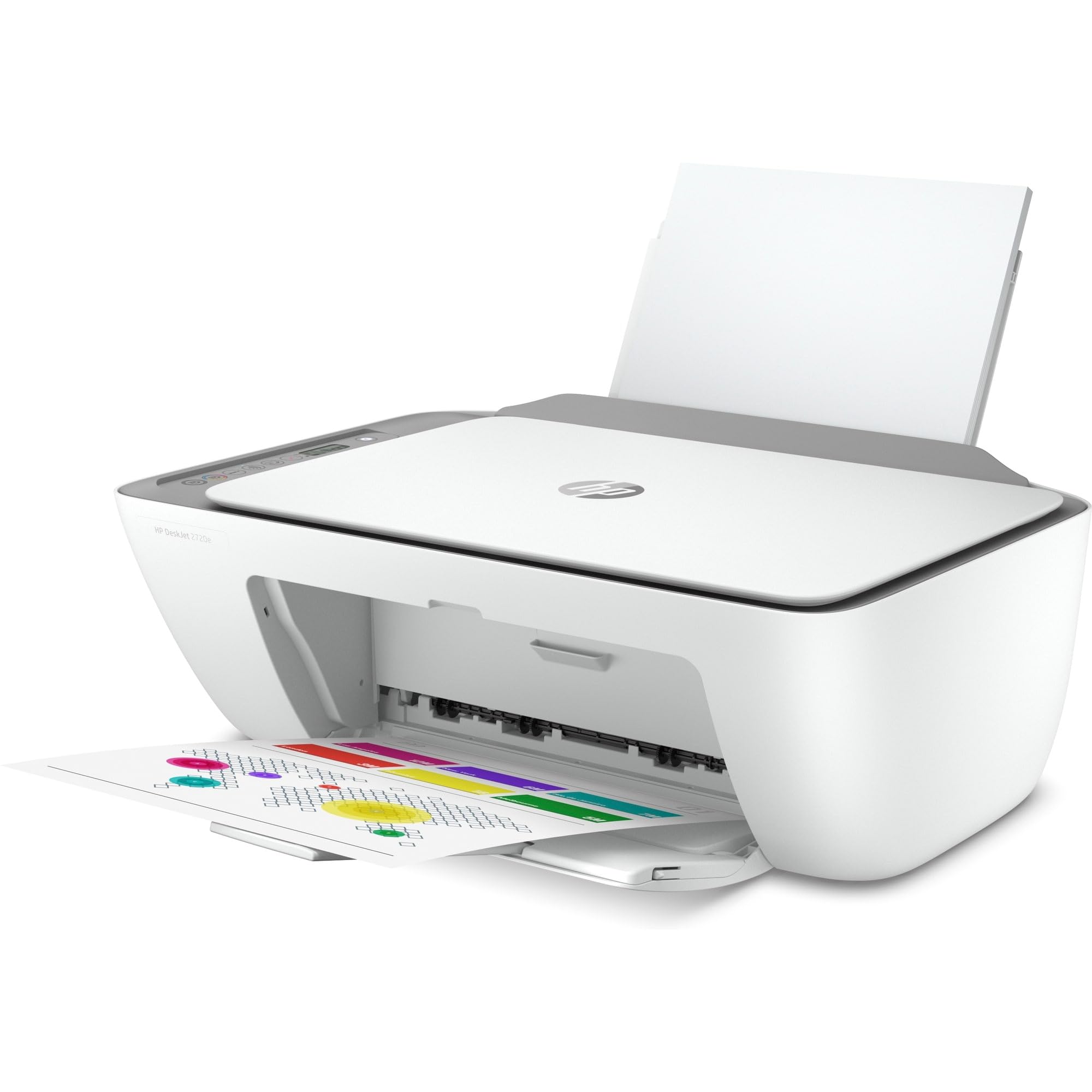 HP DeskJet 2720e 26K67B, Stampante Multifunzione a Getto d'Inchiostro A4 a Colori, Fronte e Retro Manuale, 7,5 ppm, Wi-Fi, 6 Mesi di Inchiostro Instant Ink Inclusi, Bianca