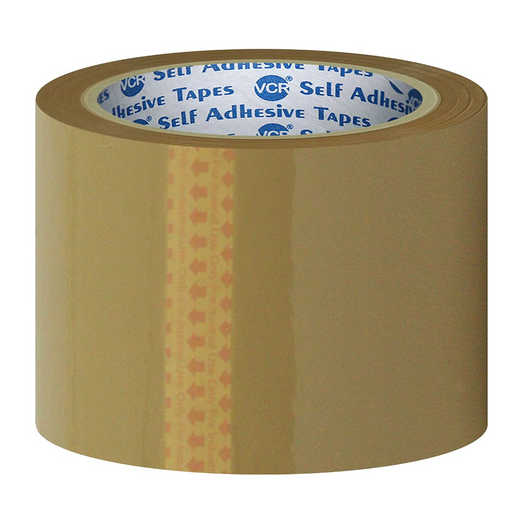 VCR Self Adhesive Brown Cello Tape - 100 Meters in Length - 72mm / 3" Width - 1 Roll Per Pack - BOPP Industrial Packaging Tape for E-Commerce Box Packing, Office and Home use (B07RWWTNFH) Amazon Price History, Amazon Price Tracker