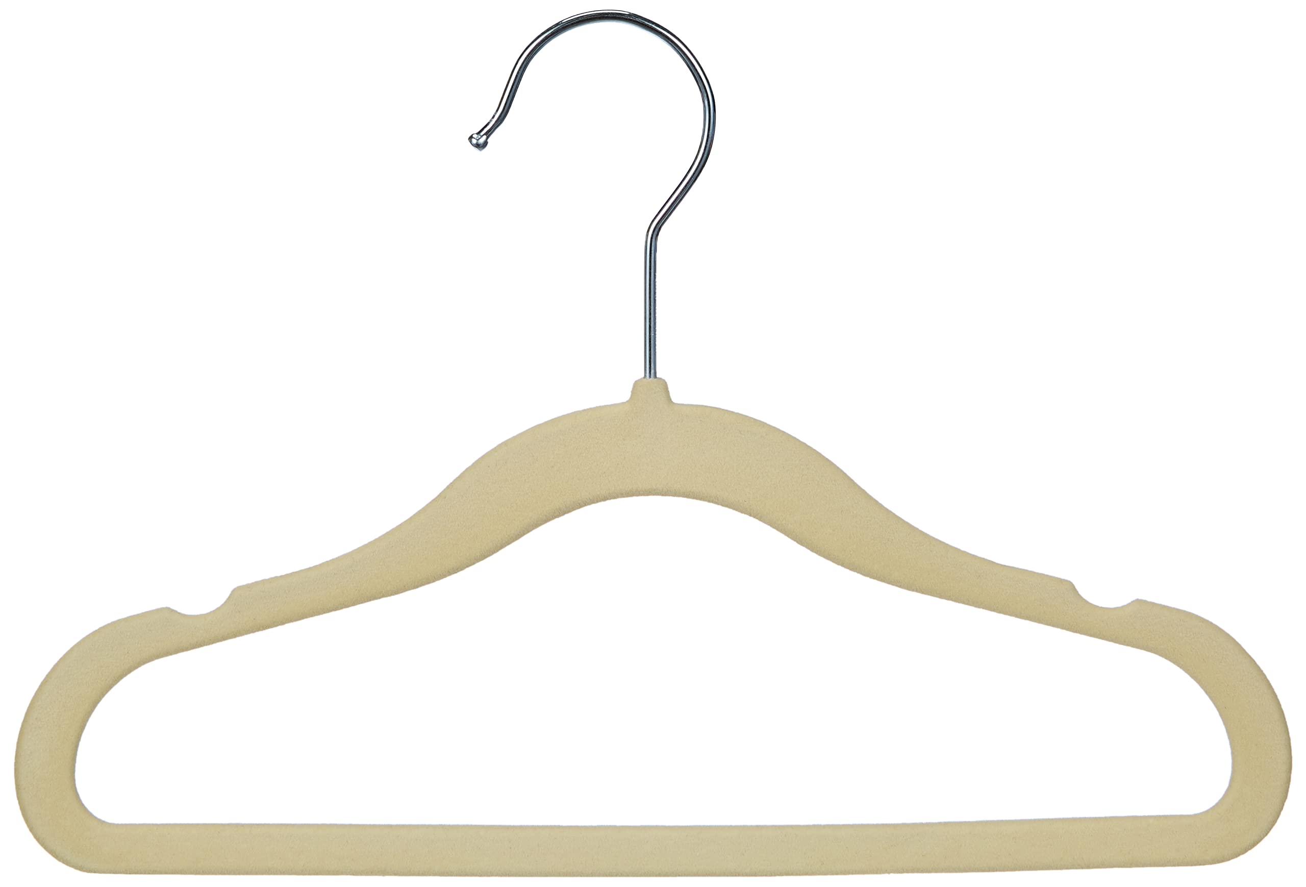 Amazon Basics Kids Velvet, NonSlip Clothes Hangers, Beige Pack of 30 Buy Online in India at