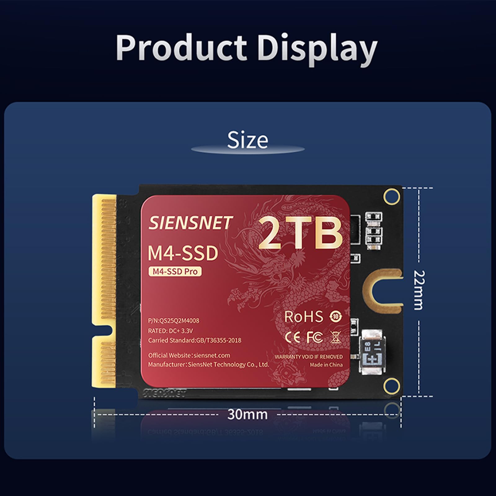 Mac mini M4 SSD 2TB Upgrade Ersatz Speicher Festplatte DIY Solid State Drives Nur für Mac mini M4 Nicht verfügbar für andere Maschinen