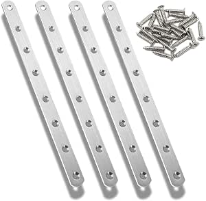 Flache Halterung Verbindungsplatte 2 Mm Dick Verzinkt Schwerlast Metall Stahlblech Premium Flachverbindungswinkel Platten Packung Mit 20 Stück Größe (mm): 60 X 160 X 2