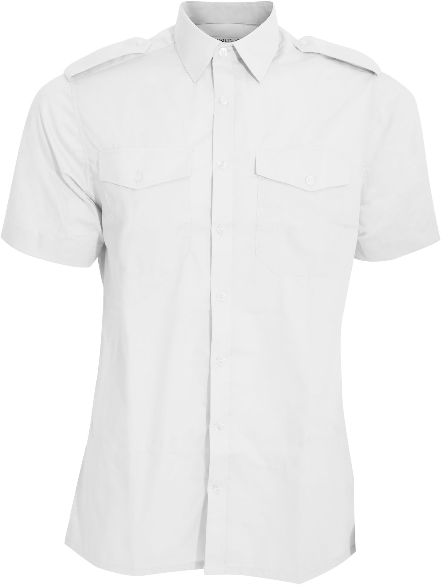 Kustom Kit Mens Short Sleeve Pilot Shirt