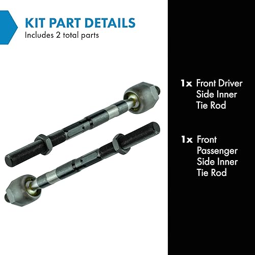 Miniatura 1173 de TRQ Juego de barras de acoplamiento exteriores compatibles con Chevrolet Cruze Volt 2016-2019