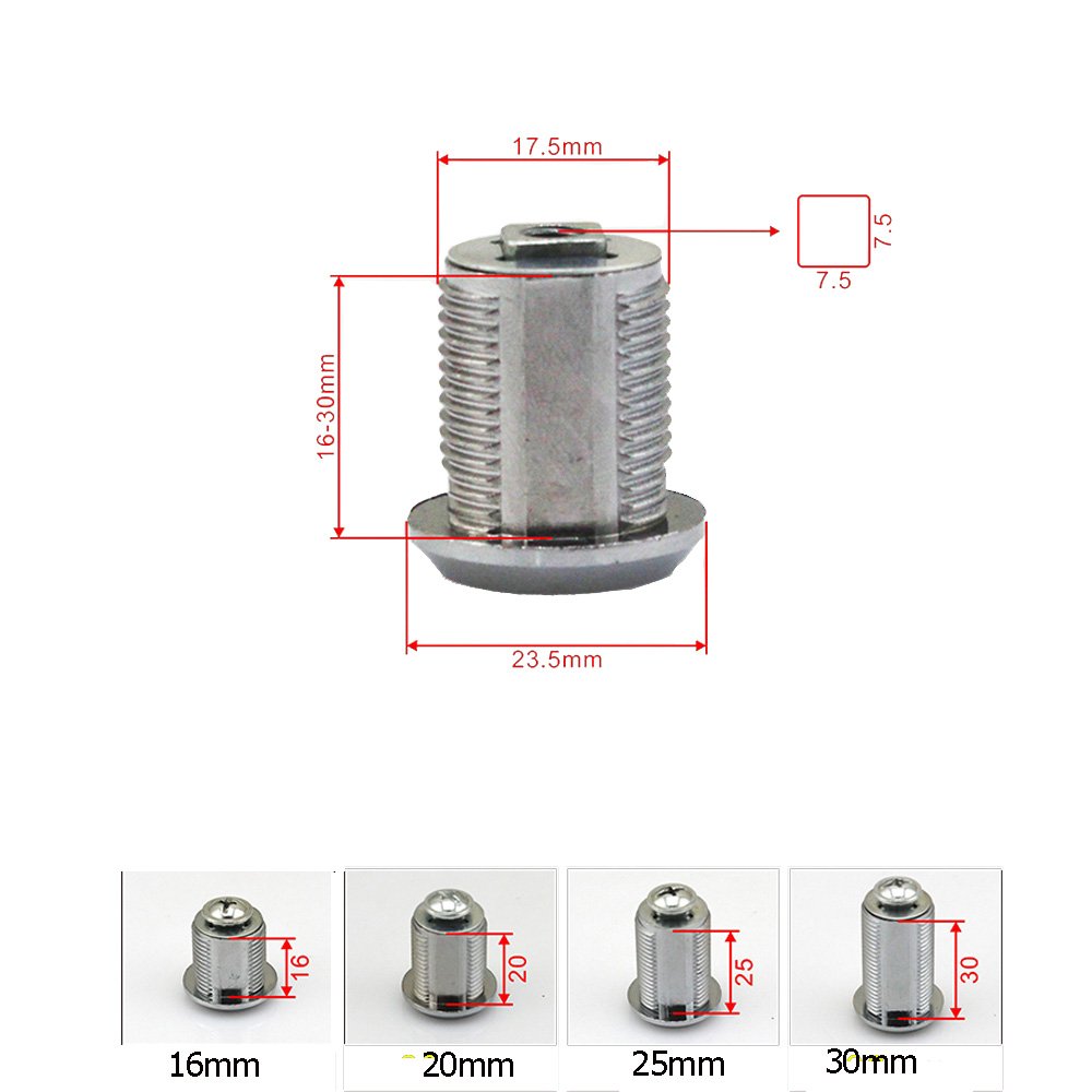 GM16コマ Chrome Cone Seat Wheel Lock Set (7/16-20 Thread Size) – Set