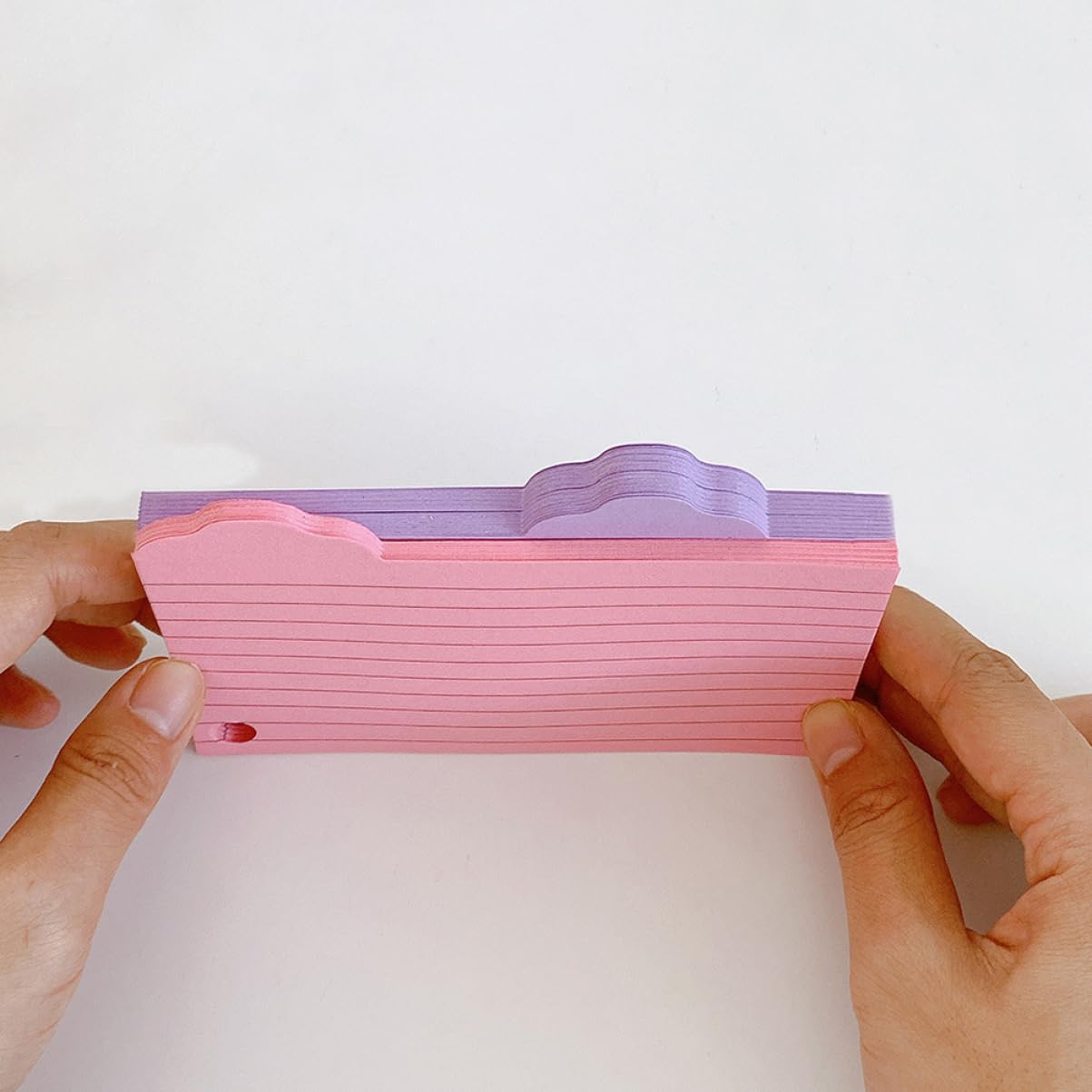 DOITOOL 5 Sätze Vokabelheft Aus Notizpapier Farbe Flashcard Leere Karten Materialien Mit Index Klebrig Studenten Farbig Lernen Revision Karteikarte Bunt Rosa Wolke Memo 125 Blätter * 5