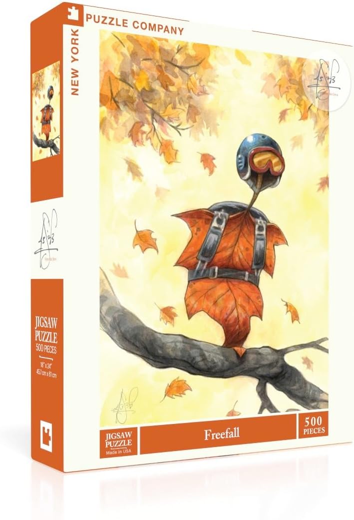 New York Puzzle Company - Peter de Sève Something Familiar - 500 Piece Jigsaw Puzzle for Family Game Nights by Peter de Sève