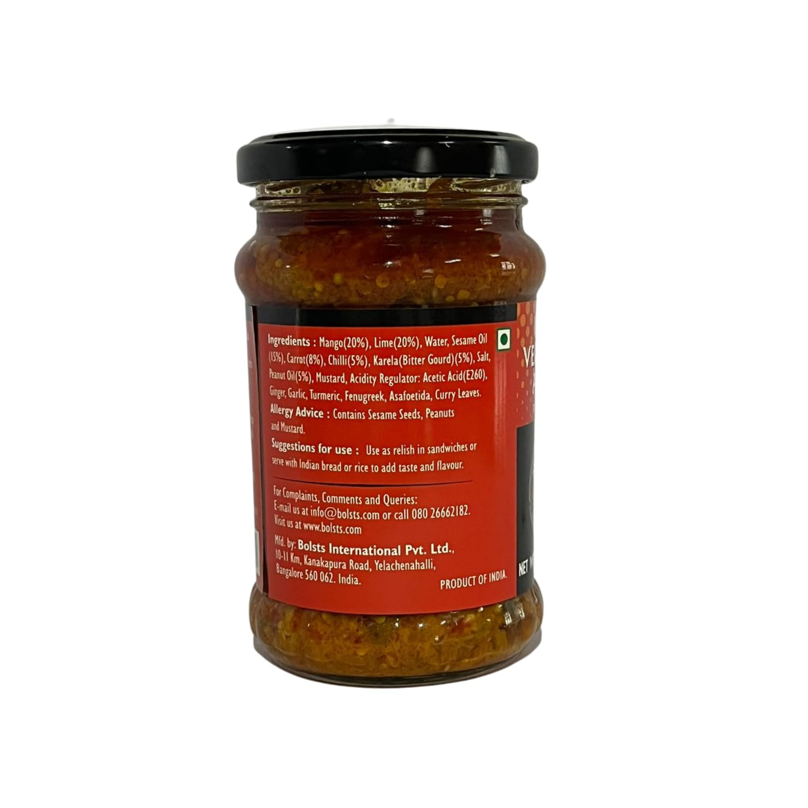 Bolst's Mixed Vegetable Achar | Farm Fresh Pickled Vegetables | Organic Pickle | Homemade Taste 100% Natural Ingredients | 280g 3