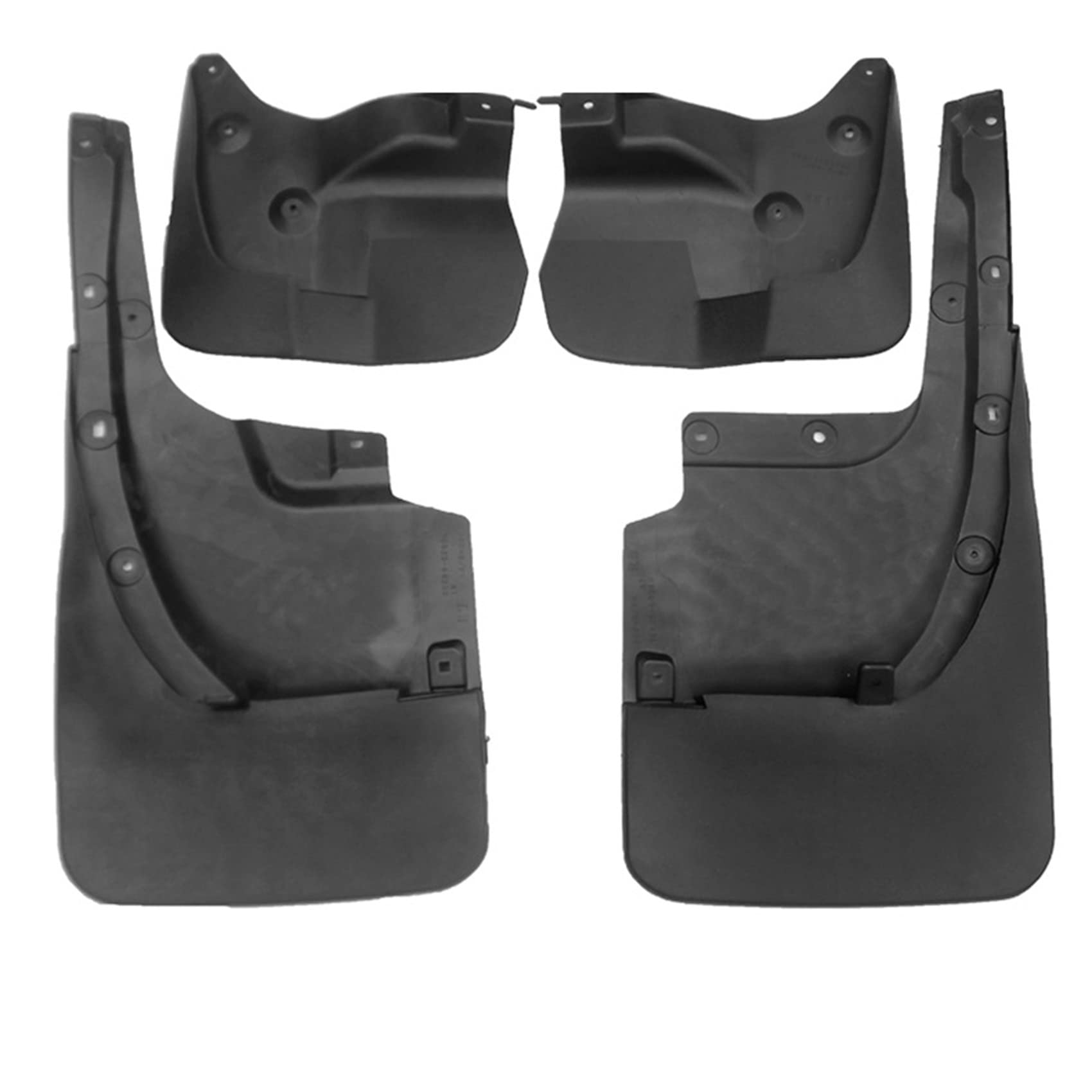 4 Pezzi Set Parafango Auto Paraspruzzi Compatibile per Land Cruiser Prado FJ200 2010-2015 Accessori Anteriore Posteriore Sinistro Destro Parafanghi Kit Protezione Con Viti Di Fissaggio