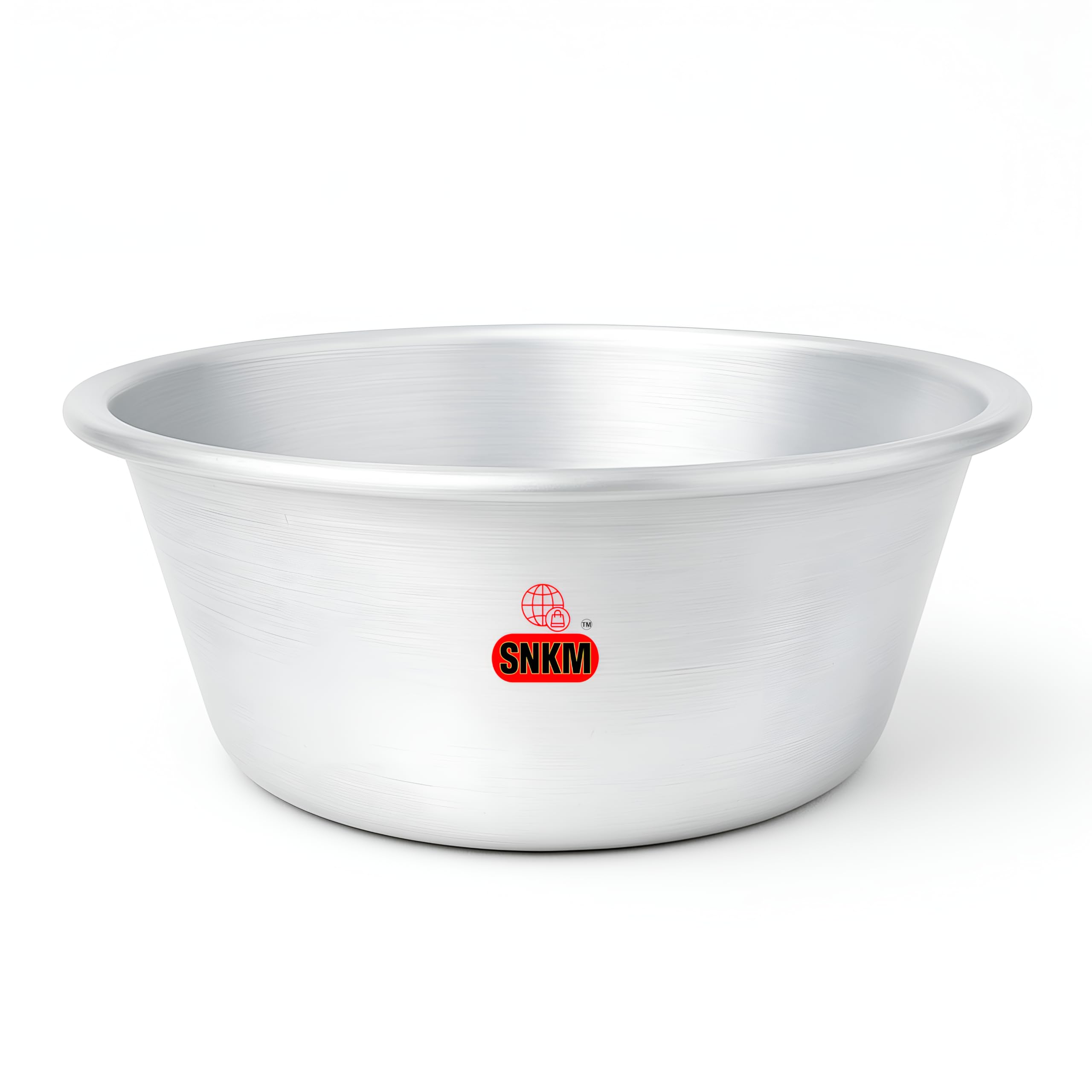 SNKM™ - Aluminium Large Bath Tub 33-litres for Storage, Washing and Bathroom Use | Alumnium Multipurpose Buthing Tub Home Kitchen Bathroom use (Silver, 33-litres, Pack of 1)-image-19