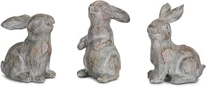 Amazon.com: Melrose Rabbit Figurine Decorations - 3.75